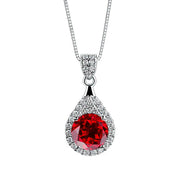 1.0 Ct Round Cut Diamond Pendant Necklace-Evani Naomi Jewelry