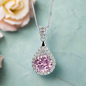 1.0 Ct Round Cut Diamond Pendant Necklace-Evani Naomi Jewelry