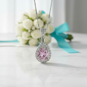 1.0 Ct Round Cut Tourmaline Birthstone Pendant Necklace
