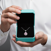 1.0 Ct Round Cut Tourmaline Birthstone Pendant Necklace