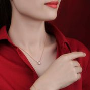 1.0 Ct Round Cut Diamond Pendant Necklace-Evani Naomi Jewelry