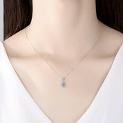1.0 Ct Round Cut Diamond Pendant Necklace-Evani Naomi Jewelry