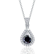 1.0 Ct Round Cut Diamond Pendant Necklace-Evani Naomi Jewelry