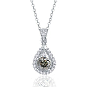 1.0 Ct Round Cut Diamond Pendant Necklace-Evani Naomi Jewelry