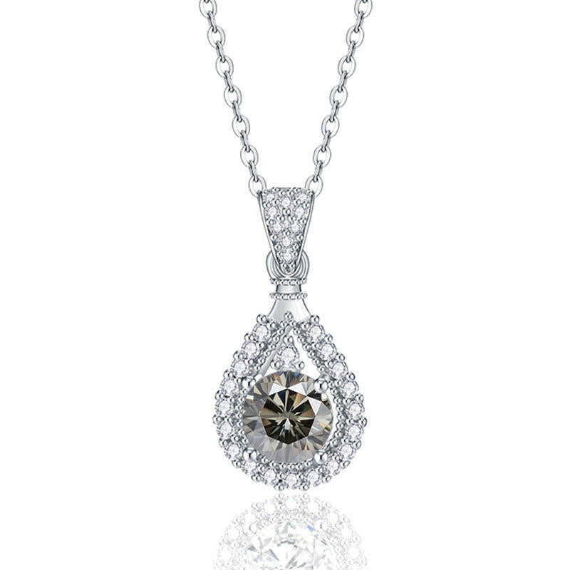1.0 Ct Round Cut Diamond Pendant Necklace-Evani Naomi Jewelry