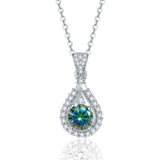 1.0 Ct Round Cut Diamond Pendant Necklace-Evani Naomi Jewelry
