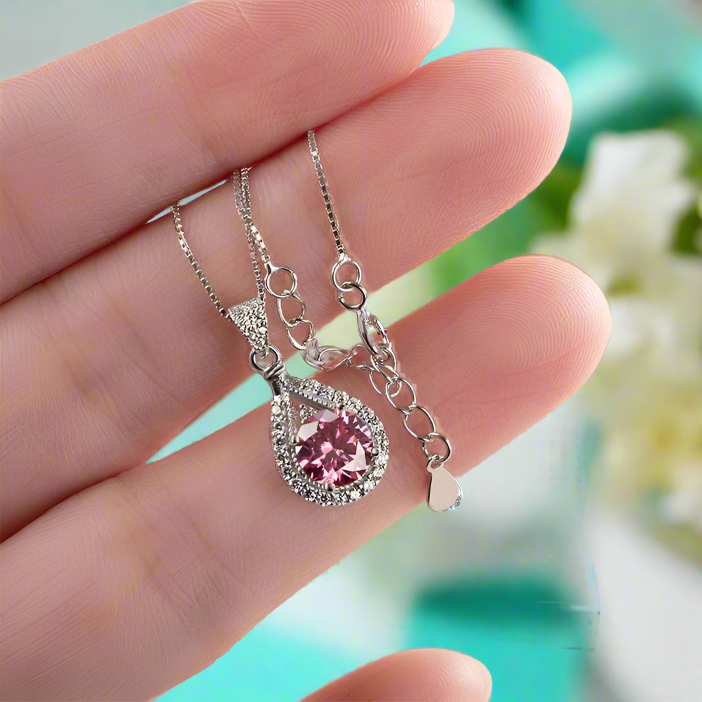 1.0 Ct Round Cut Diamond Pendant Necklace-Evani Naomi Jewelry