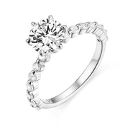 1.0 Ct Round Cut Diamond Rose Gold Engagement Ring-Evani Naomi Jewelry