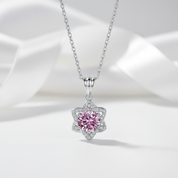 1.0 Ct Round Cut Star Tourmaline Birthstone Pendant Necklace