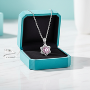 1.0 Ct Round Cut Star Tourmaline Birthstone Pendant Necklace