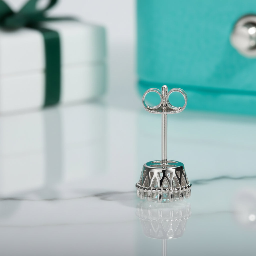 1.0 Ct Round Cut Diamond Stud Earrings-Evani Jewelry