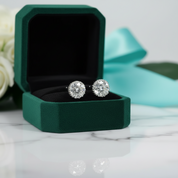 1.0 Ct Round Cut Diamond Option Stud Earrings - Evani Naomi Jewelry