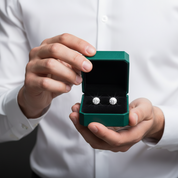 1.0 Ct Round Cut Diamond Option Stud Earrings - Evani Naomi Jewelry