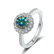1.0 Ct Round Diamond Adjustable Engagement Ring-Evani Naomi Jewelry