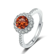 1.0 Ct Round Diamond Adjustable Engagement Ring-Evani Naomi Jewelry