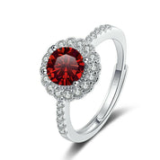 1.0 Ct Round Diamond Adjustable Engagement Ring-Evani Naomi Jewelry