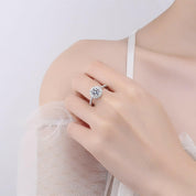 1.0 Ct Round Diamond Adjustable Engagement Ring-Evani Naomi Jewelry