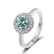 1.0 Ct Round Diamond Adjustable Engagement Ring-Evani Naomi Jewelry