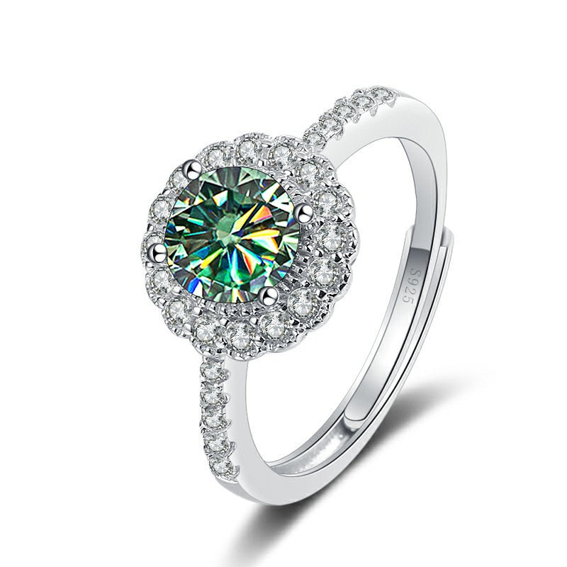 1.0 Ct Round Diamond Adjustable Engagement Ring-Evani Jewelry