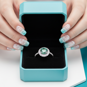 1.0 Ct Round Cut Peridot Birthstone Adjustable Engagement Ring-Evani Jewelry