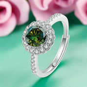 1.0 Ct Round Diamond Adjustable Engagement Ring-Evani Naomi Jewelry