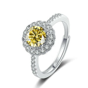 1.0 Ct Round Diamond Adjustable Engagement Ring-Evani Naomi Jewelry