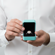 1.0 Ct Round Cut Adjustable Topaz and Citrine Engagement Ring