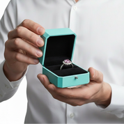 1.0 Ct Round Cut Tourmaline Adjustable Engagement Ring