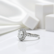 1.0 Ct Round Cut Diamond Birthstone Adjustable Engagement Ring-Evani Jewelry