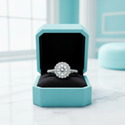 1.0 Ct Round Cut Diamond Birthstone Adjustable Engagement Ring-Evani Jewelry