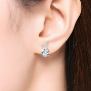1.0 Ct Round Diamond Bunny Jewelry Set-Evani Naomi Jewelry