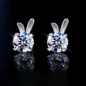 1.0 Ct Round Diamond Bunny Jewelry Set-Evani Naomi Jewelry