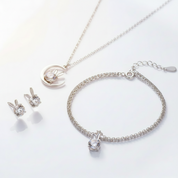 1.0 Ct Round Diamond OptionBunny Jewelry Set