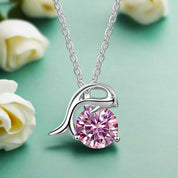 1.0 Ct Round Diamond Dolphin Pendant Necklace-Evani Naomi Jewelry