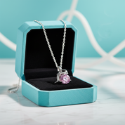 1.0 Ct Round Cut Tourmaline Birthstone Dolphin Pendant Necklace
