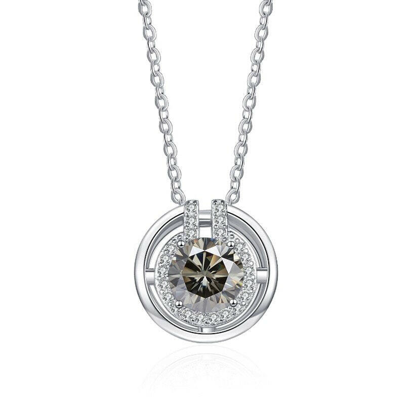 1.0 Ct Round Diamond Elegant Necklace-Evani Naomi Jewelry