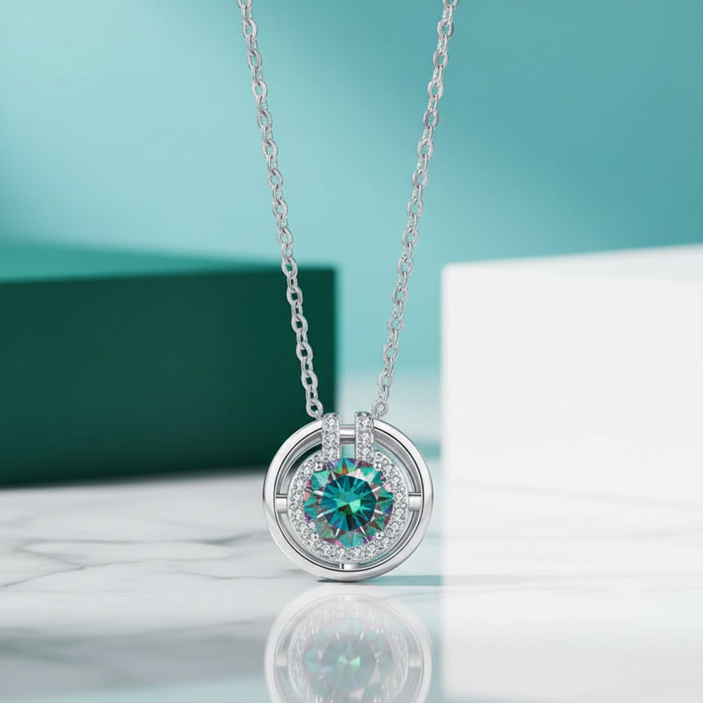 1.0 Ct Round Diamond Elegant Necklace-Evani Jewelry