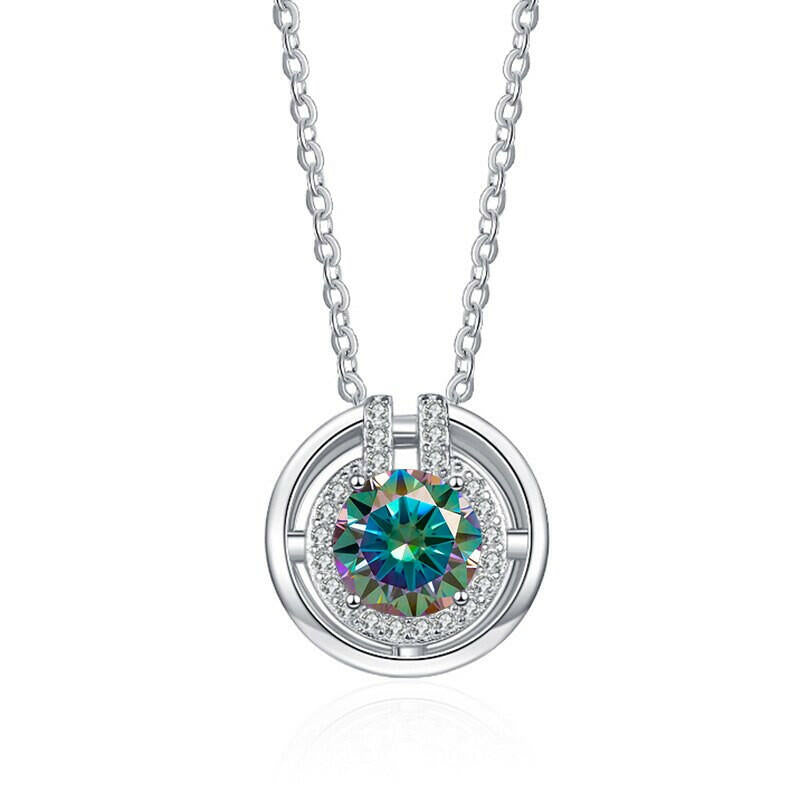 1.0 Ct Round Diamond Elegant Necklace-Evani Naomi Jewelry