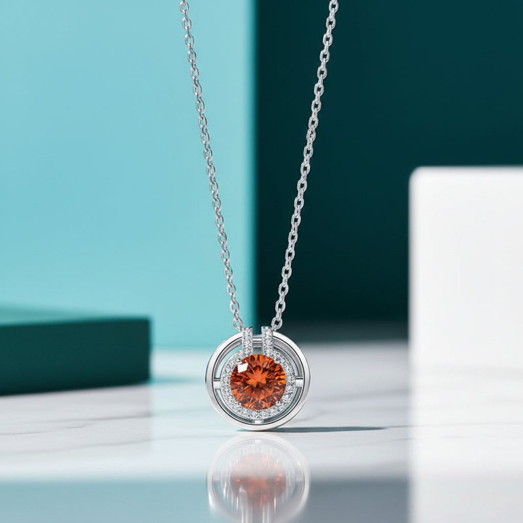 1.0 Ct Round Diamond Elegant Necklace-Evani Jewelry