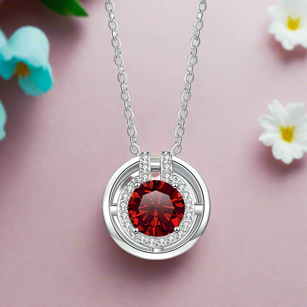 1.0 Ct Round Diamond Elegant Necklace-Evani Naomi Jewelry