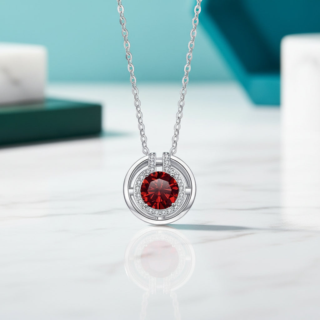 1.0 Ct Round Diamond Elegant Necklace-Evani Jewelry