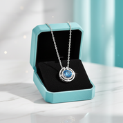 1.0 Ct Round Cut Sapphire Birthstone Elegant Necklace-Evani Jewelry