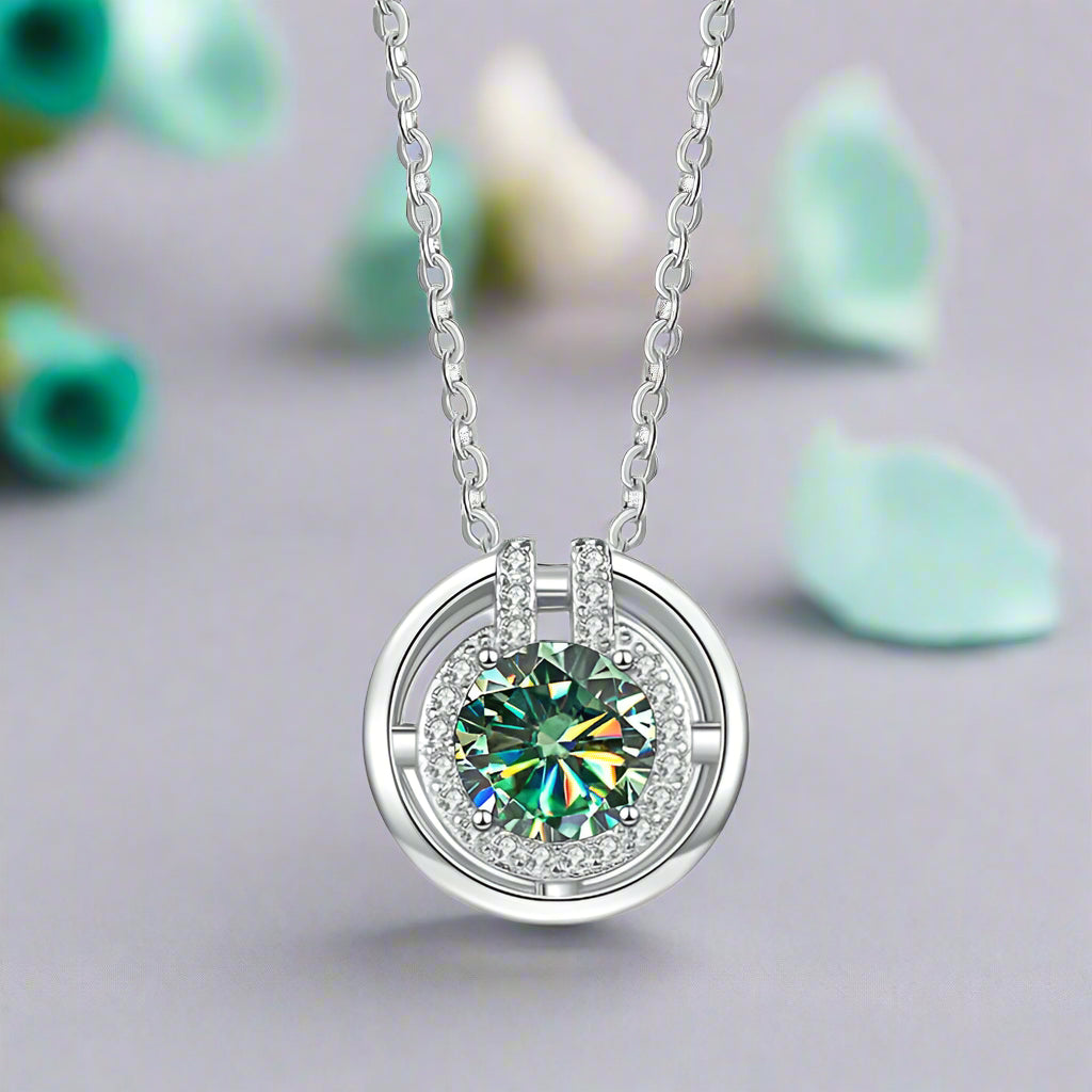 1.0 Ct Round Diamond Elegant Necklace-Evani Naomi Jewelry