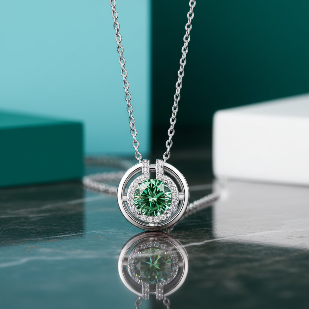1.0 Ct Round Diamond Elegant Necklace-Evani Jewelry
