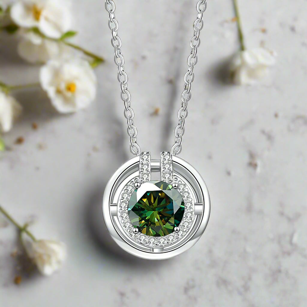 1.0 Ct Round Diamond Elegant Necklace-Evani Naomi Jewelry