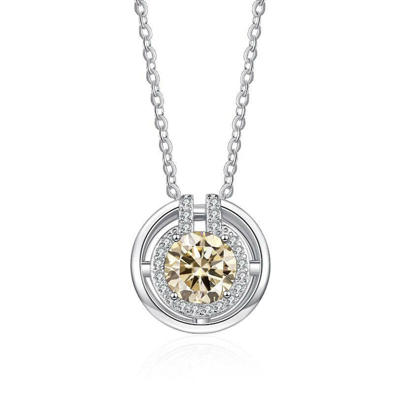 1.0 Ct Round Diamond Elegant Necklace-Evani Naomi Jewelry