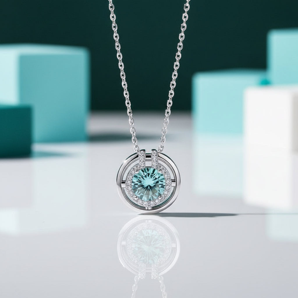 1.0 Ct Round Diamond Elegant Necklace-Evani Jewelry