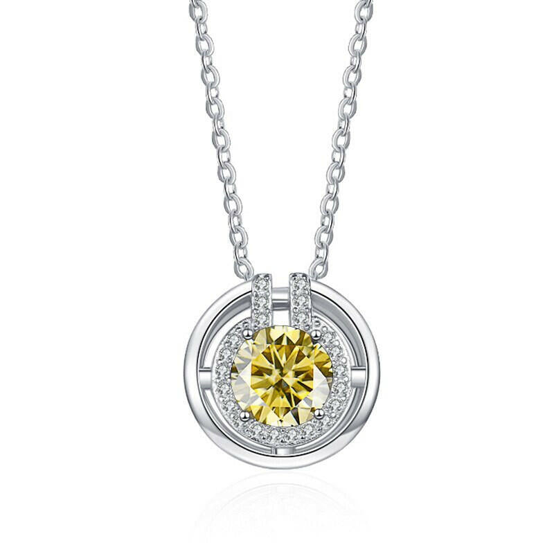 1.0 Ct Round Diamond Elegant Necklace-Evani Naomi Jewelry