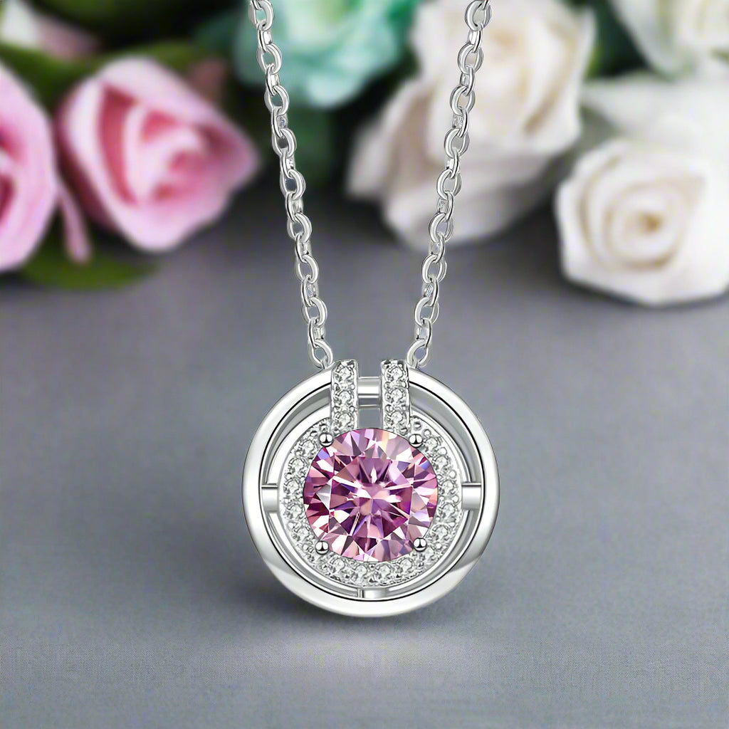 1.0 Ct Round Diamond Elegant Necklace-Evani Naomi Jewelry