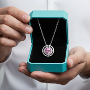 1.0 Ct Round Cut Tourmaline Birthstone Elegant Necklace